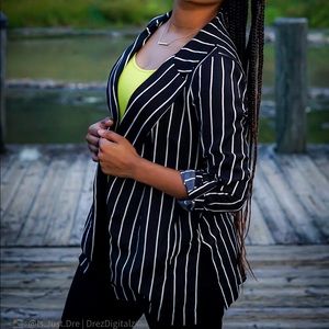 Stripe blazer